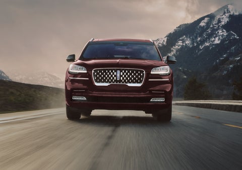 A 2024 Lincoln Aviator® SUV is shown in the Diamond Red exterior color. | White's Canyon Motors - Lincoln in Spearfish SD