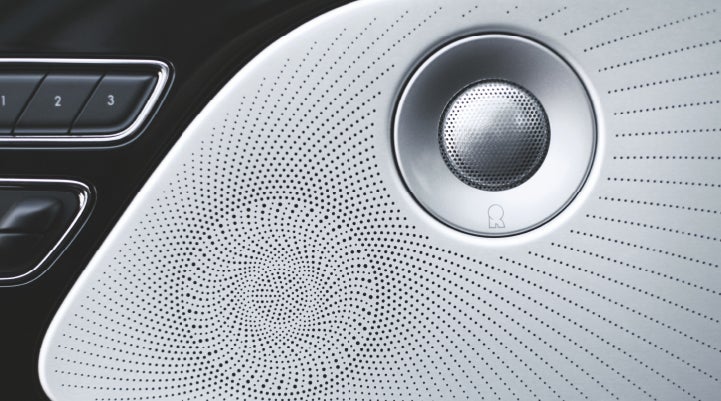 A stylish speaker cover of a 2024 Lincoln Aviator® SUV is shown | White's Canyon Motors - Lincoln in Spearfish SD